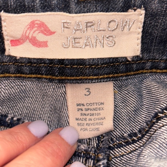 Adorable Farlow Jeans Flare/Wide Leg - 7”‎ Rise - Size 3 (Juniors) - Blue - Picture 3 of 6